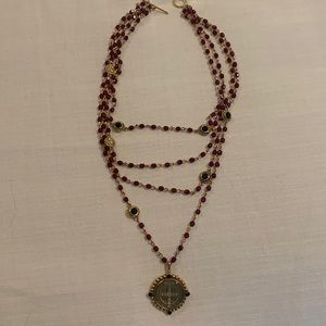 Virgin saints and angels necklace